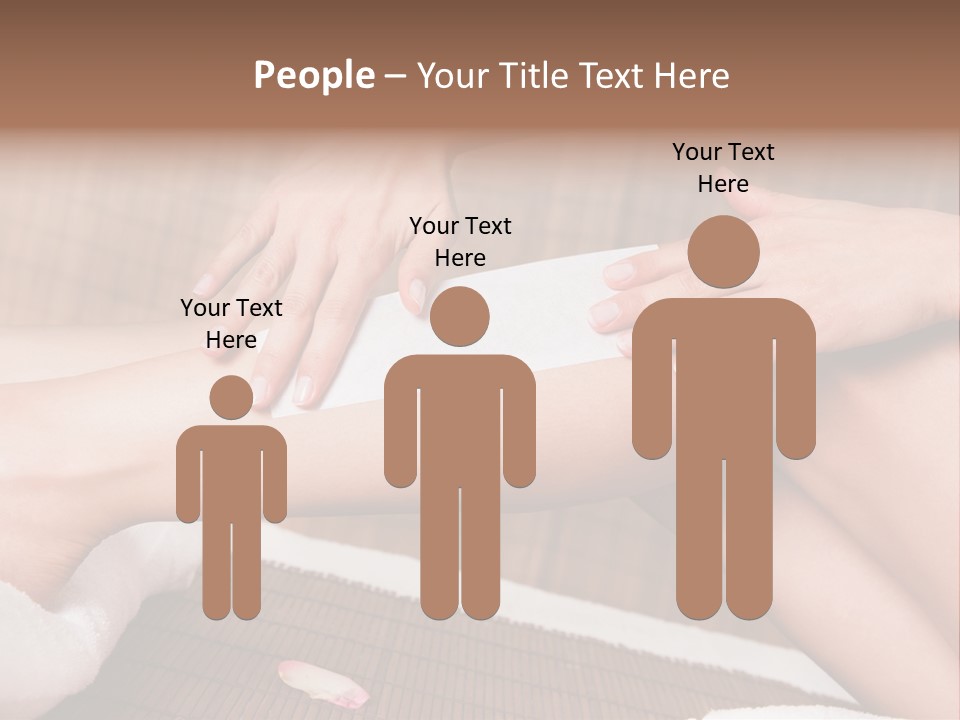 Caucasian Leg Isolated PowerPoint Template