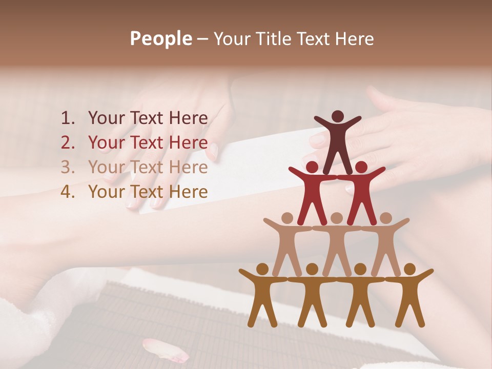 Caucasian Leg Isolated PowerPoint Template