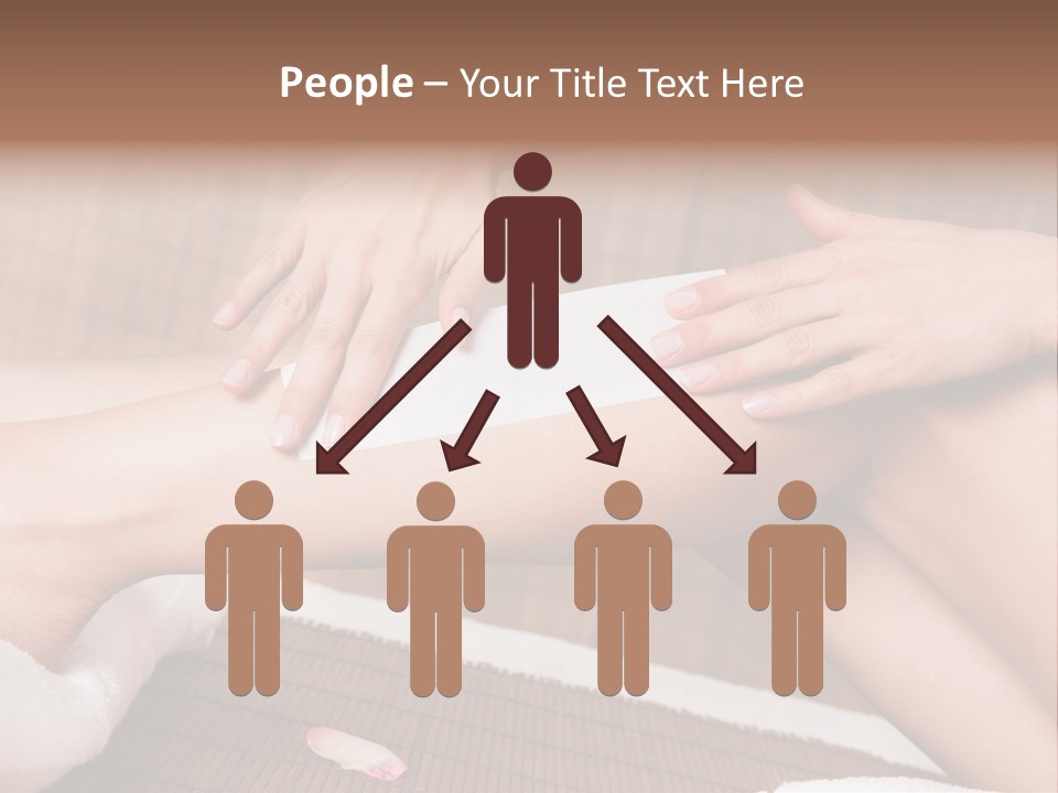 Caucasian Leg Isolated PowerPoint Template