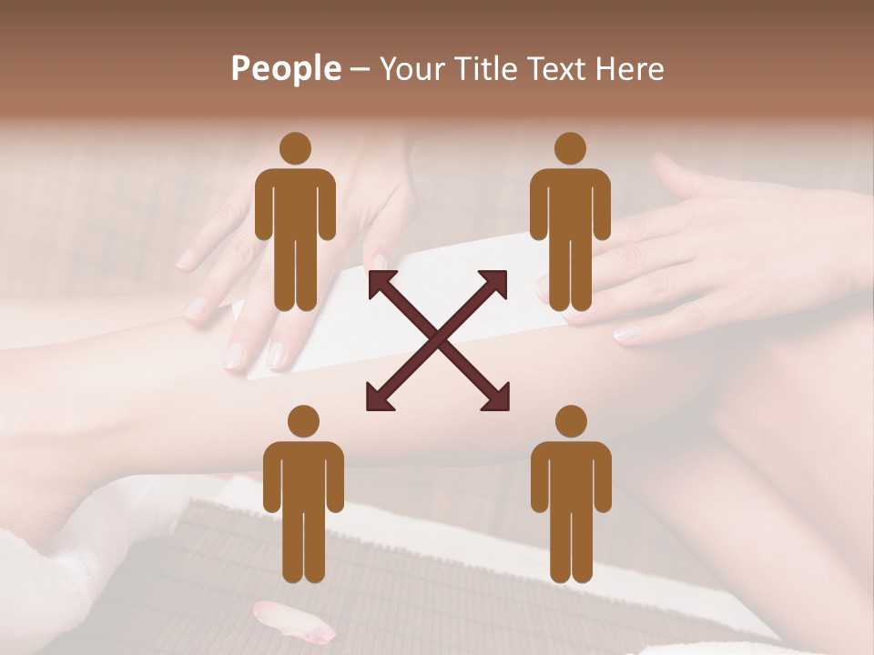 Caucasian Leg Isolated PowerPoint Template