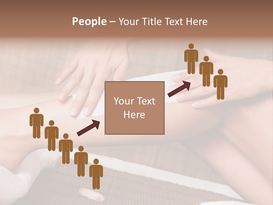 Caucasian Leg Isolated PowerPoint Template