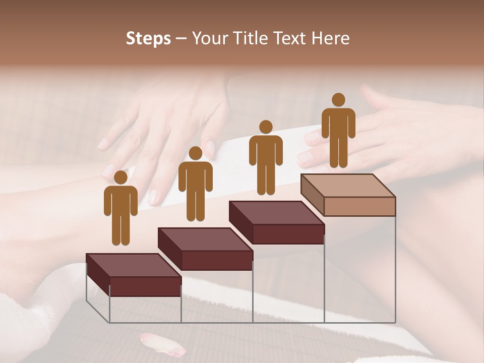 Caucasian Leg Isolated PowerPoint Template