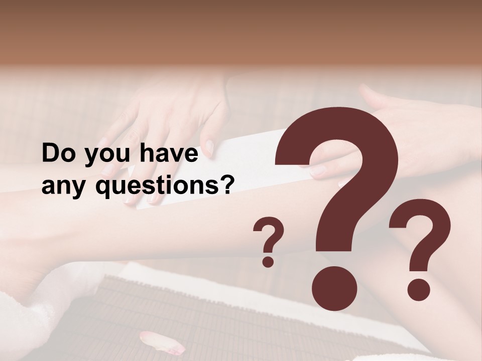 Caucasian Leg Isolated PowerPoint Template