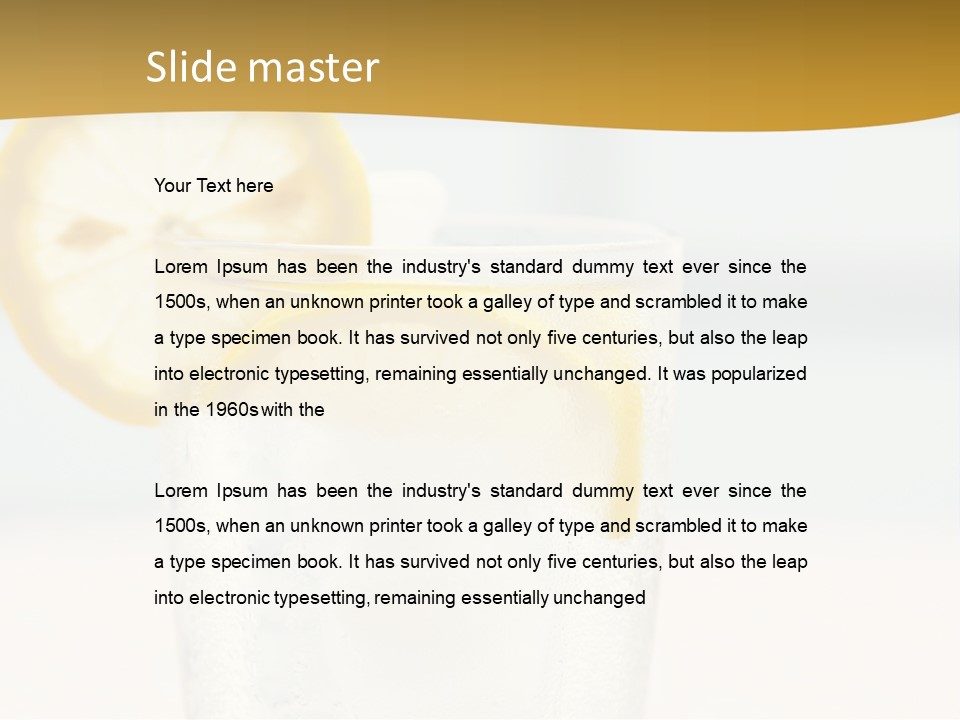 Green Stirring Beverage PowerPoint Template