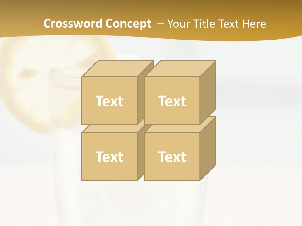 Green Stirring Beverage PowerPoint Template