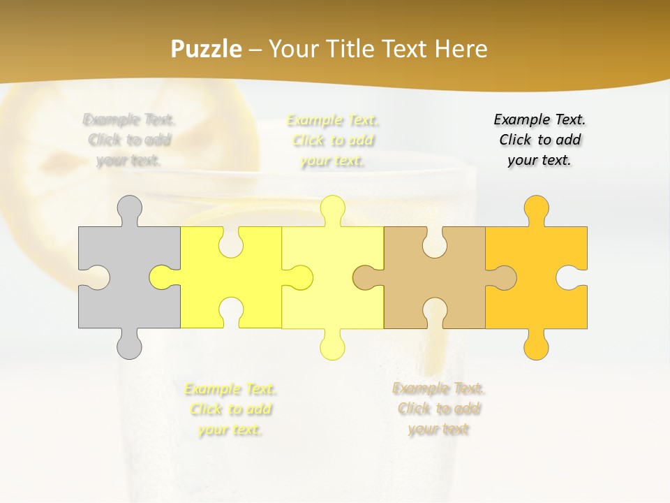 Green Stirring Beverage PowerPoint Template