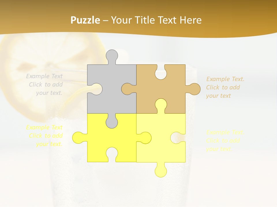 Green Stirring Beverage PowerPoint Template