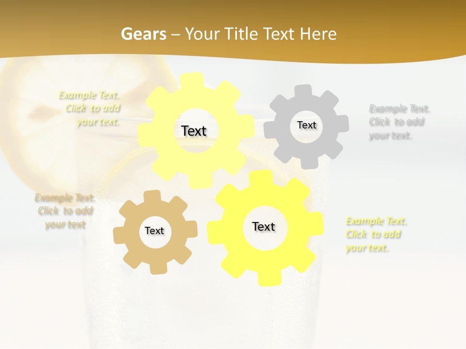 Green Stirring Beverage PowerPoint Template