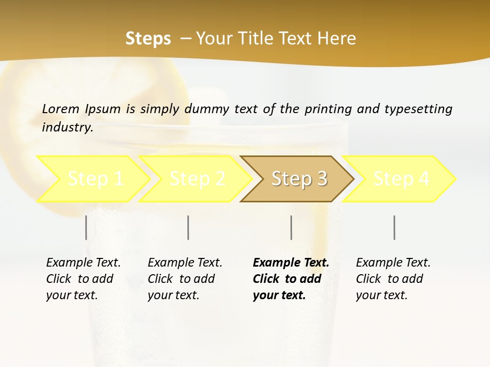 Green Stirring Beverage PowerPoint Template
