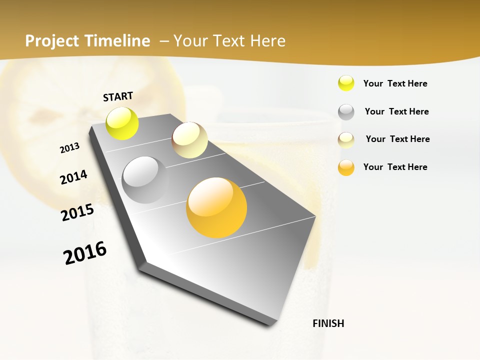 Green Stirring Beverage PowerPoint Template