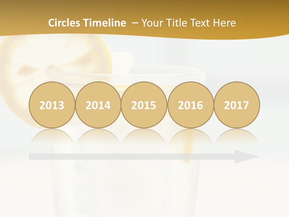 Green Stirring Beverage PowerPoint Template