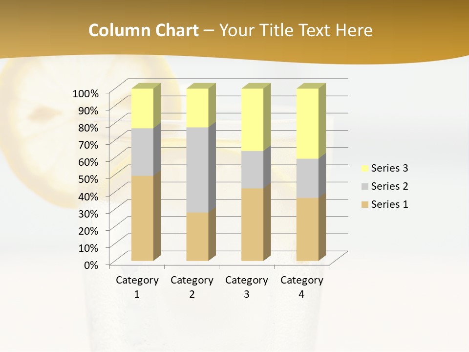 Green Stirring Beverage PowerPoint Template