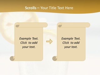 Green Stirring Beverage PowerPoint Template