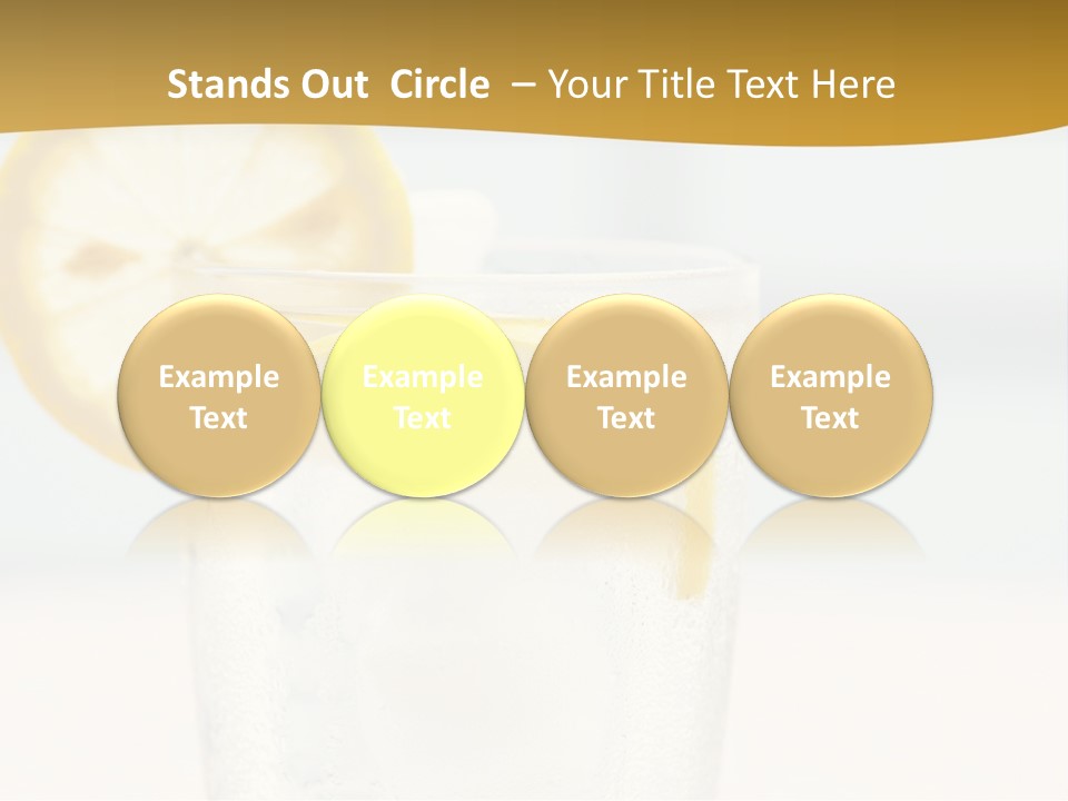 Green Stirring Beverage PowerPoint Template