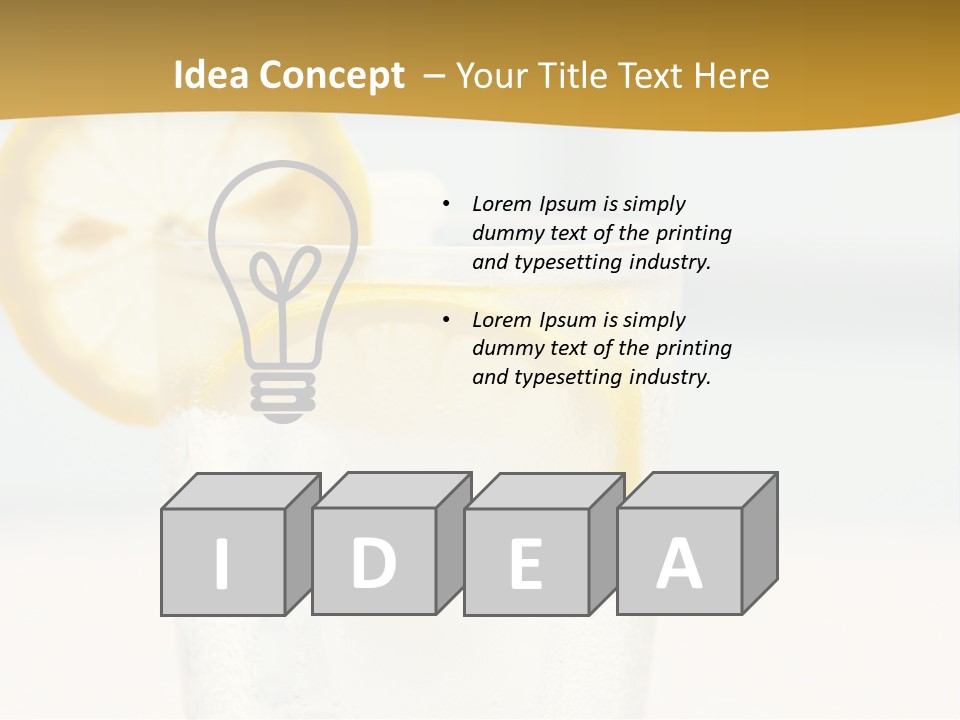 Green Stirring Beverage PowerPoint Template