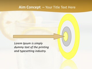 Green Stirring Beverage PowerPoint Template