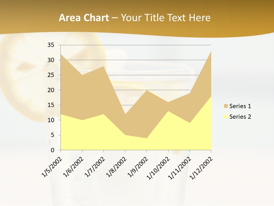 Green Stirring Beverage PowerPoint Template