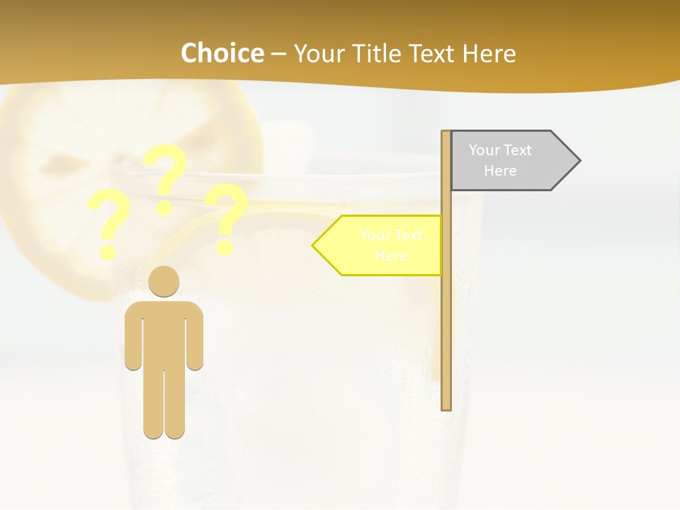 Green Stirring Beverage PowerPoint Template