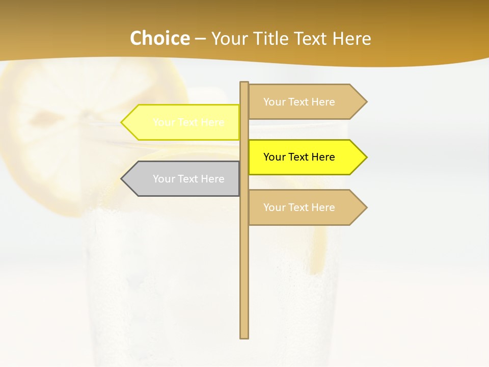 Green Stirring Beverage PowerPoint Template