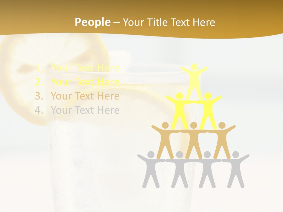 Green Stirring Beverage PowerPoint Template