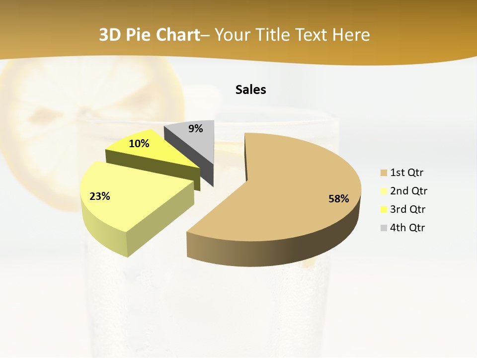 Green Stirring Beverage PowerPoint Template