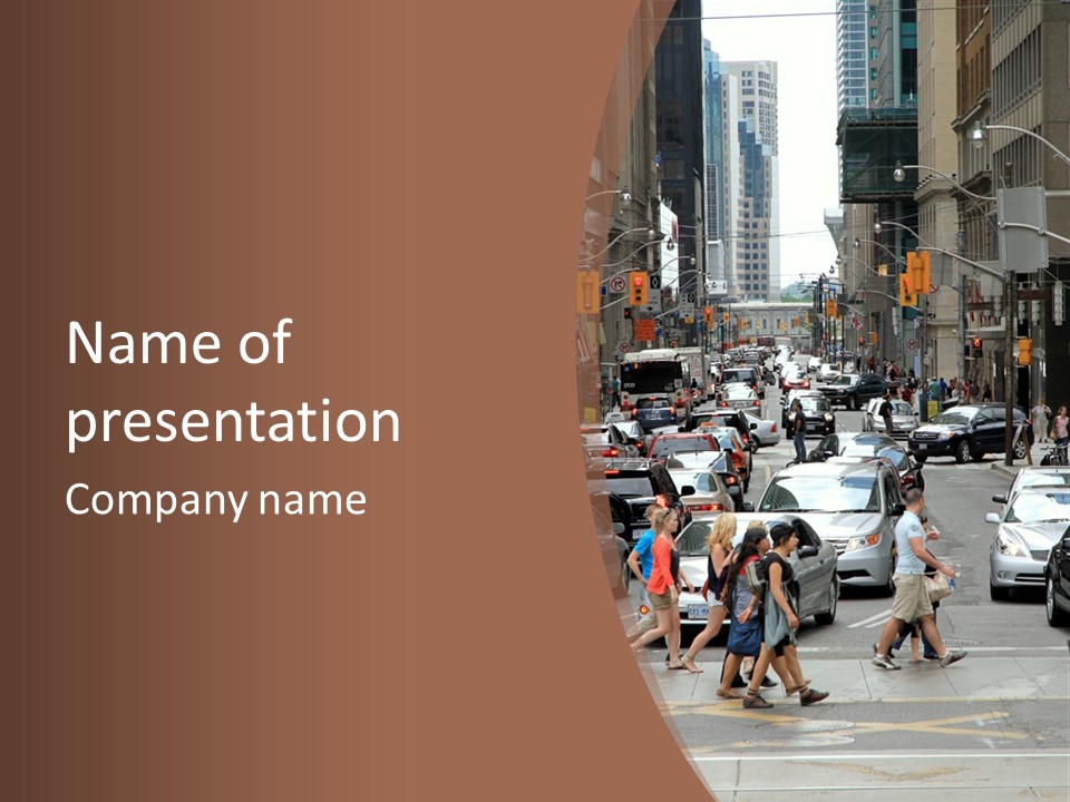 Speed Lane Cab PowerPoint Template