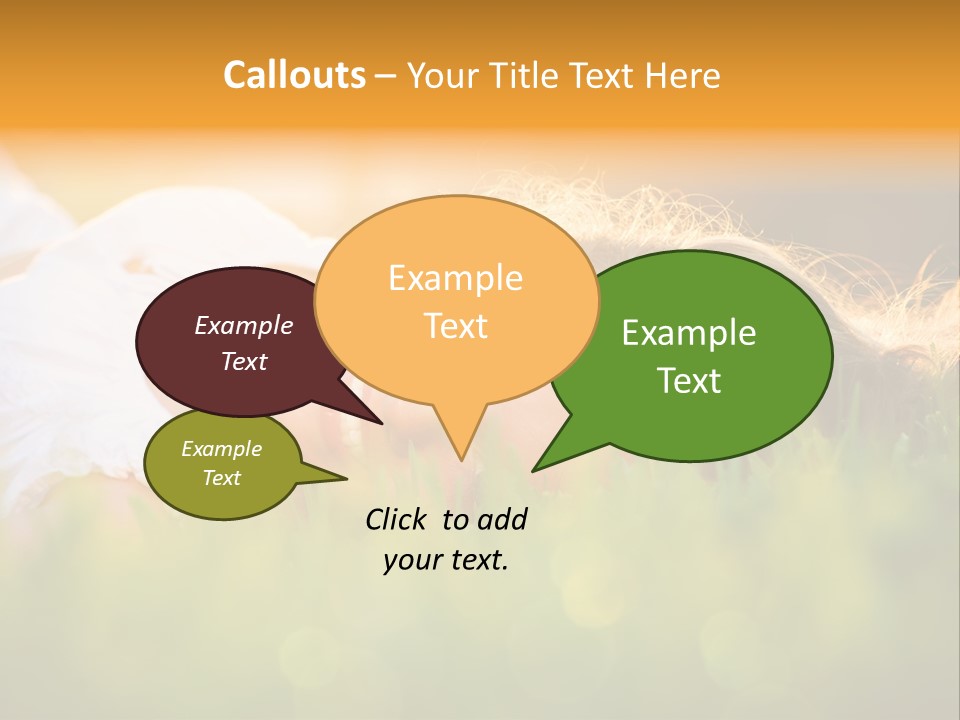 A Beautiful Young Woman Laying In The Grass PowerPoint Template