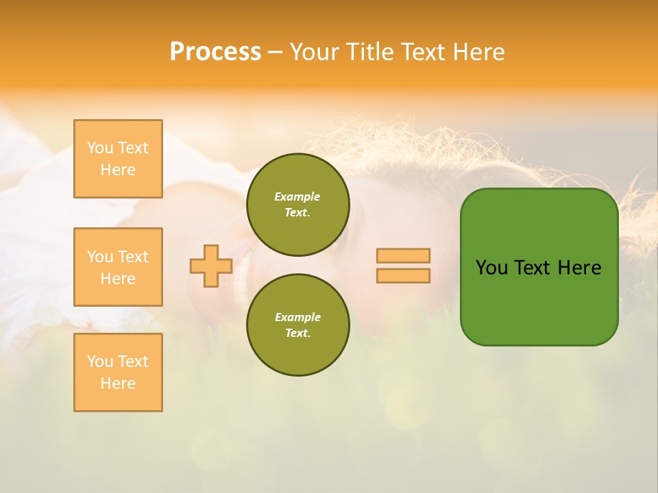 A Beautiful Young Woman Laying In The Grass PowerPoint Template