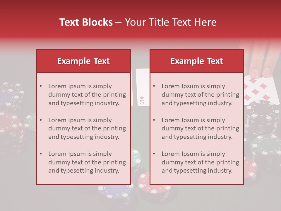 Background Lucky Entertainment PowerPoint Template