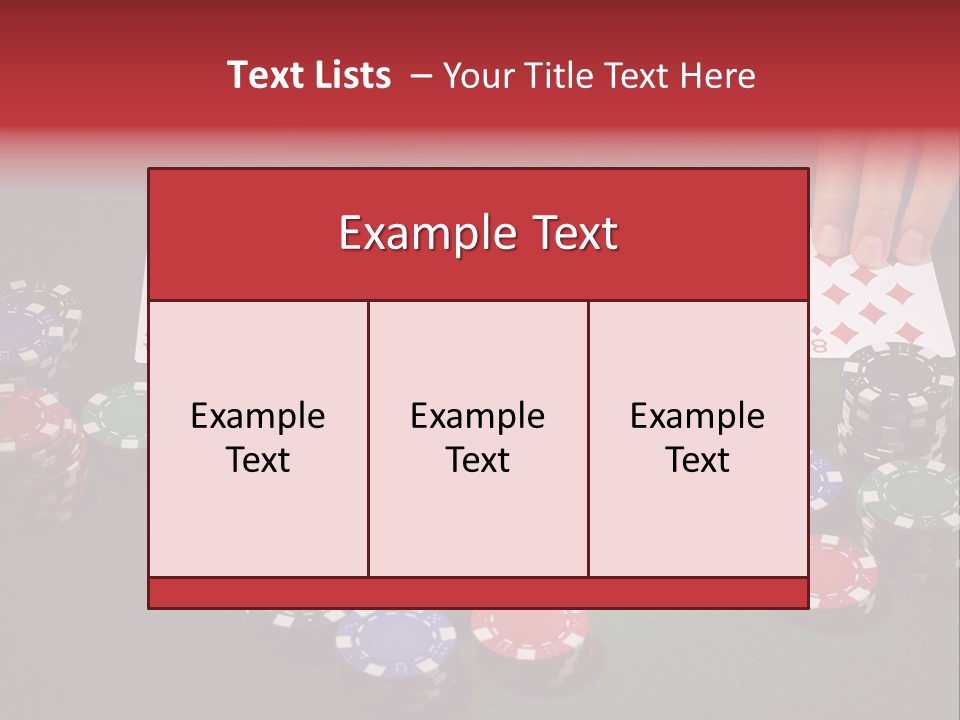 Background Lucky Entertainment PowerPoint Template