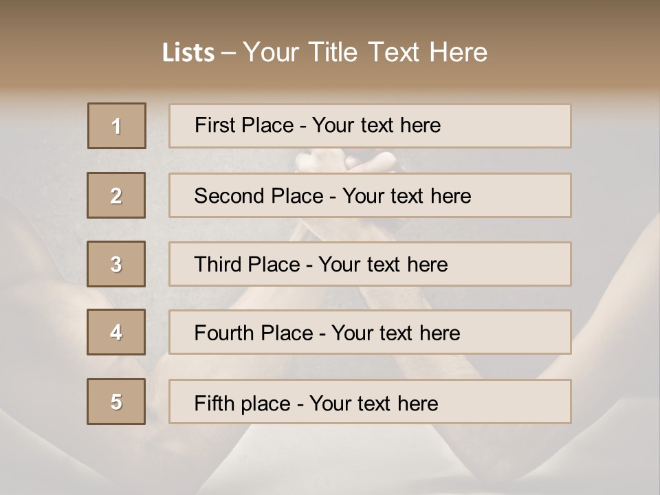 Easy Biceps Part PowerPoint Template