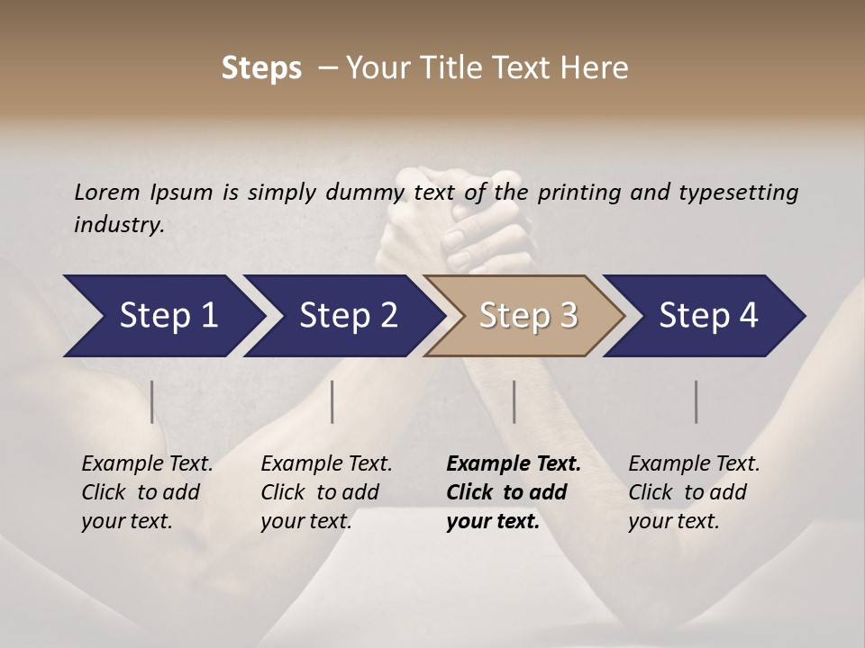 Easy Biceps Part PowerPoint Template