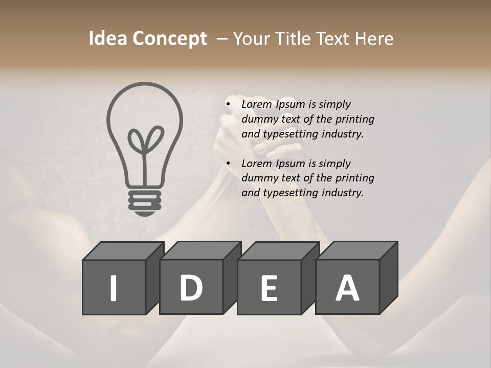 Easy Biceps Part PowerPoint Template