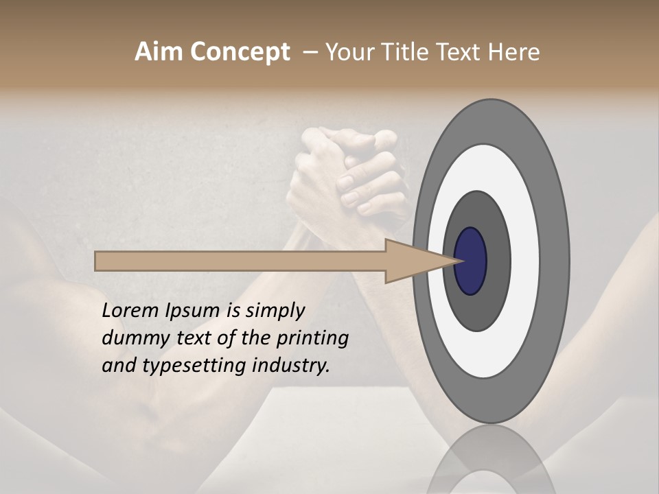 Easy Biceps Part PowerPoint Template