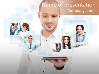 Meeting Network Clients PowerPoint Template