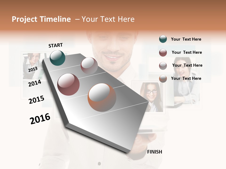 Meeting Network Clients PowerPoint Template