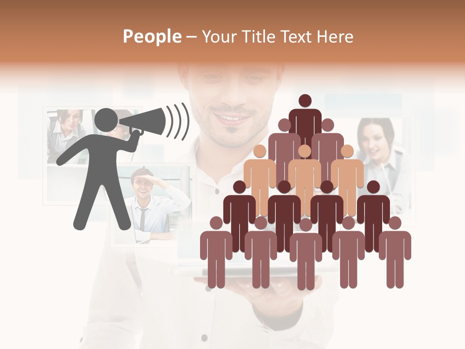 Meeting Network Clients PowerPoint Template