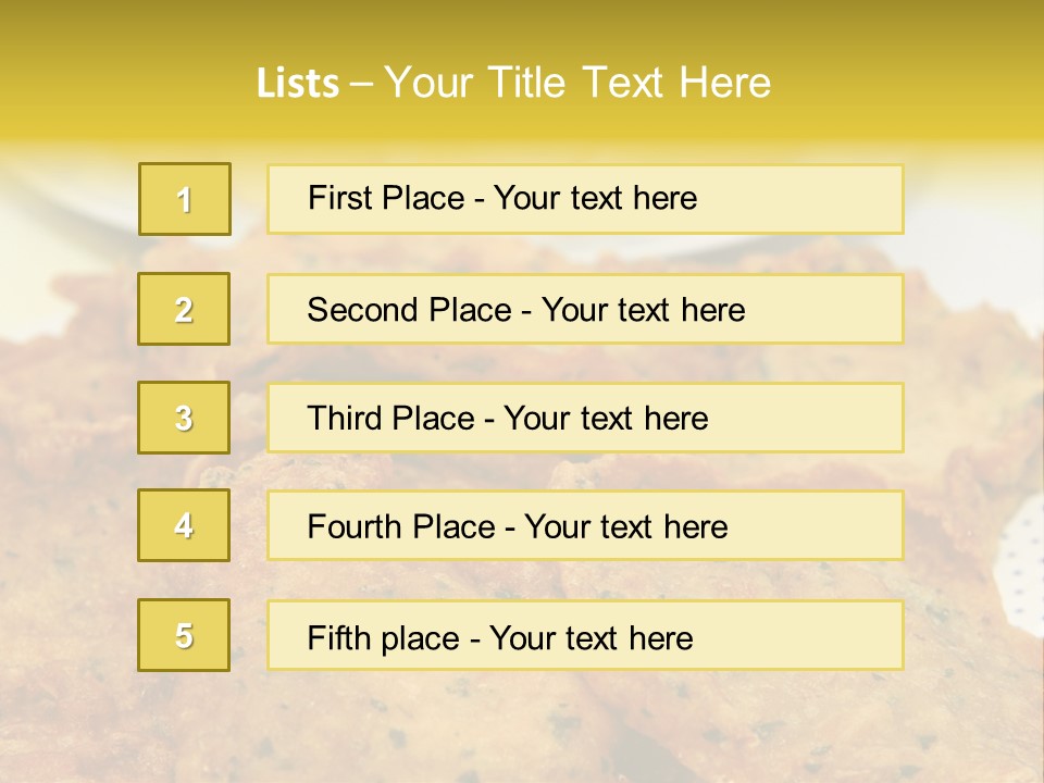Spanish Cook Chopped PowerPoint Template