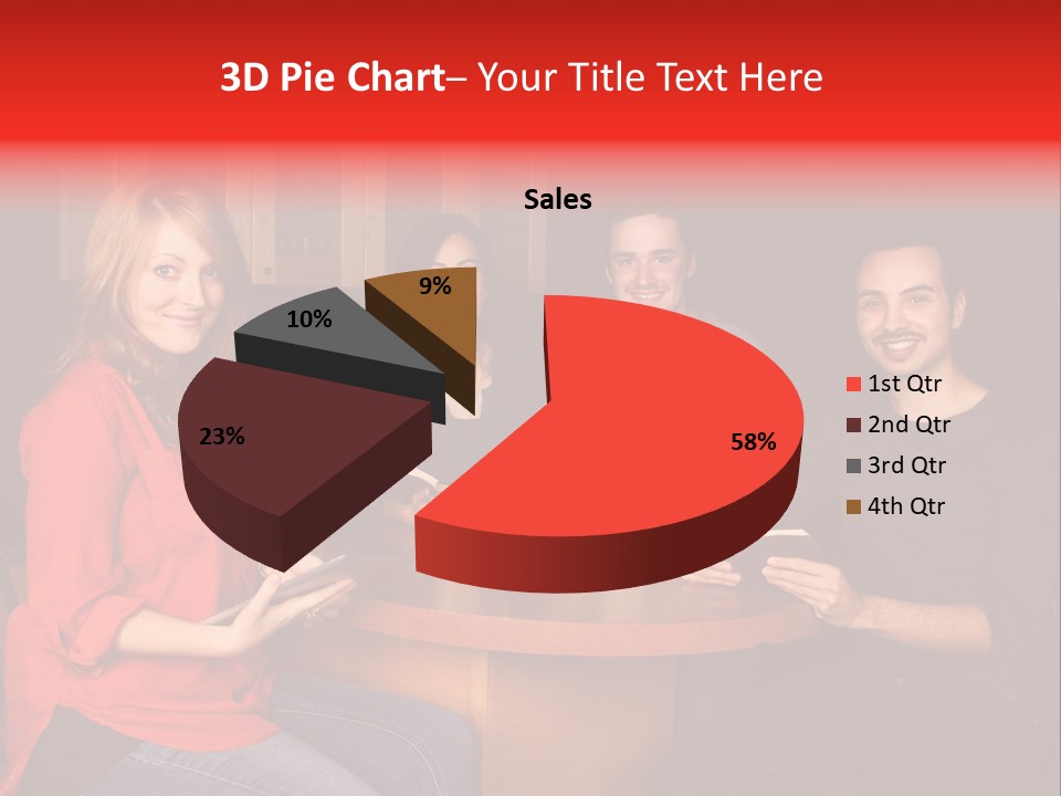 Indian Fashion Group PowerPoint Template