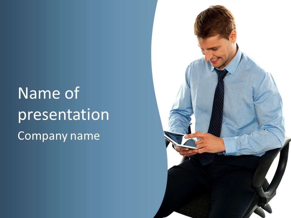 Employee Digital Male PowerPoint Template