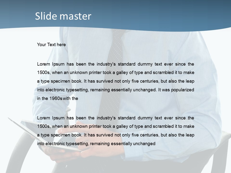 Employee Digital Male PowerPoint Template