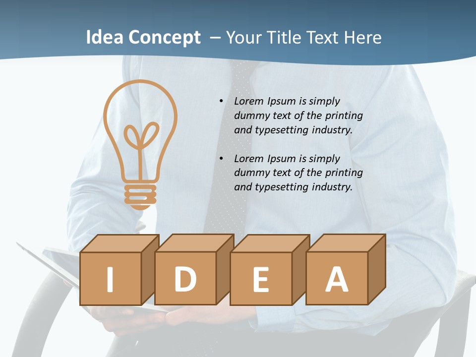 Employee Digital Male PowerPoint Template