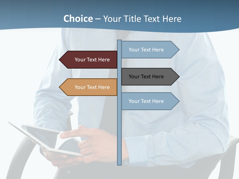 Employee Digital Male PowerPoint Template
