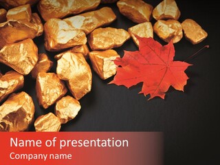 Small Stone Metal PowerPoint Template