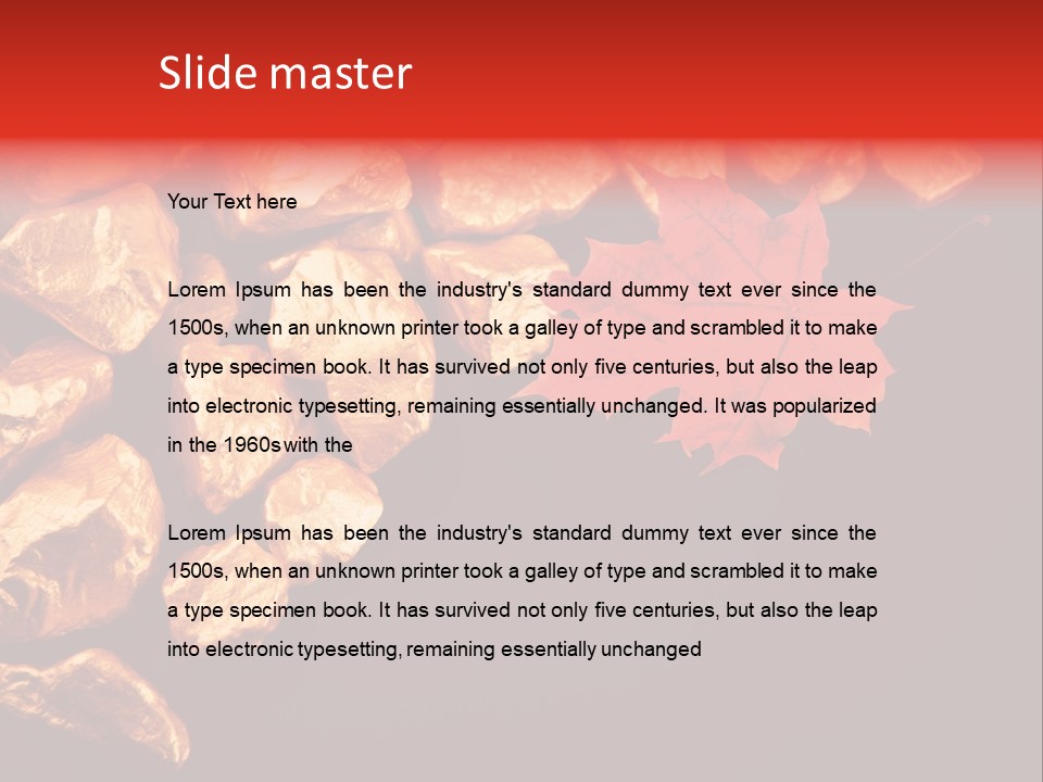 Small Stone Metal PowerPoint Template