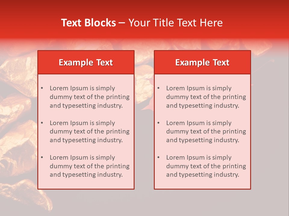 Small Stone Metal PowerPoint Template