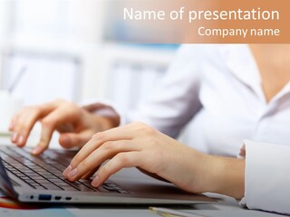 Notebook Corporate Work PowerPoint Template