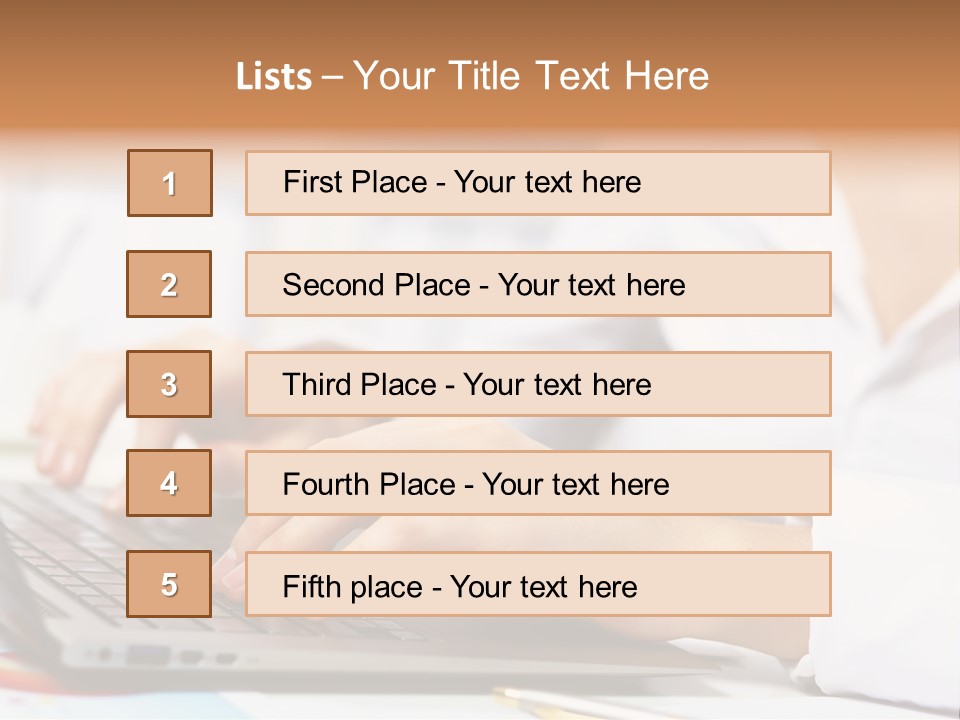 Notebook Corporate Work PowerPoint Template