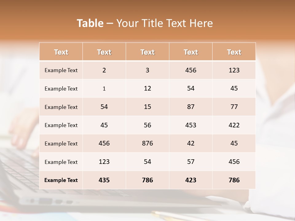 Notebook Corporate Work PowerPoint Template