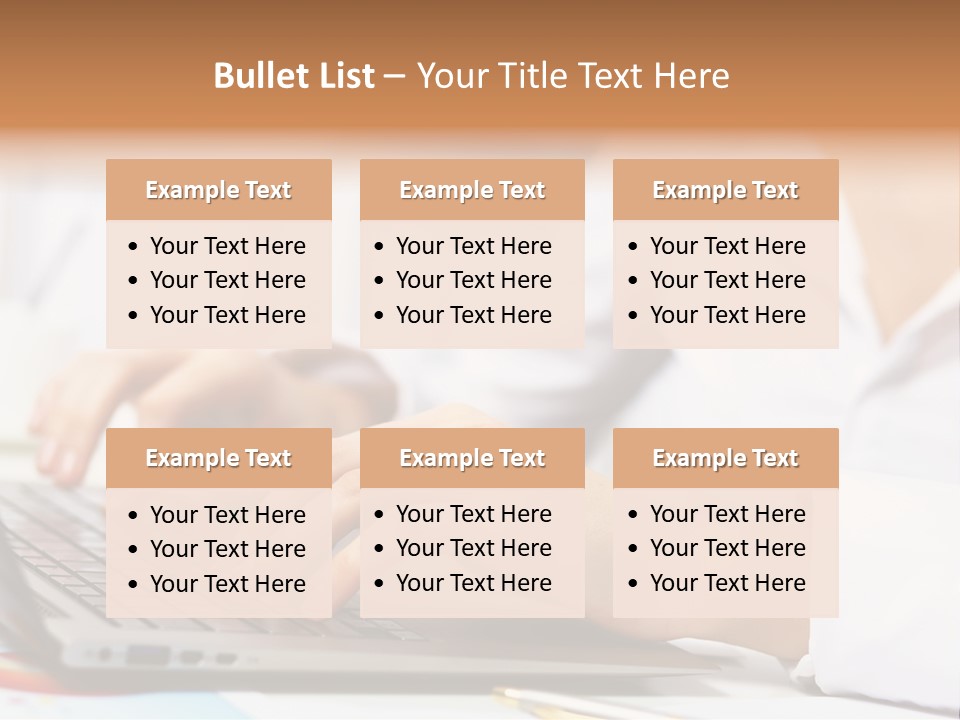 Notebook Corporate Work PowerPoint Template
